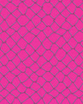 Vibrant Pink Chainlink Patterned Rug