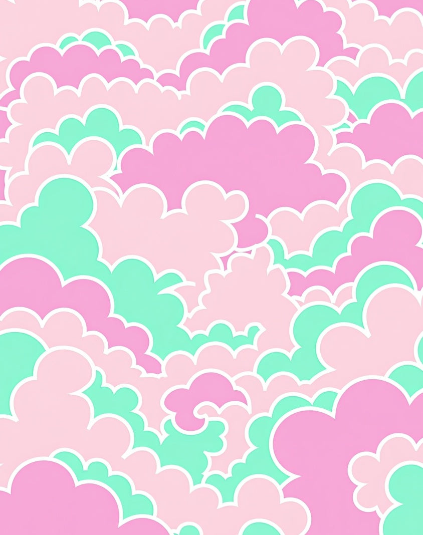Pastel Cloud Pattern Rug
