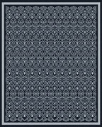 Intricate Archway Patterned Dark Rug