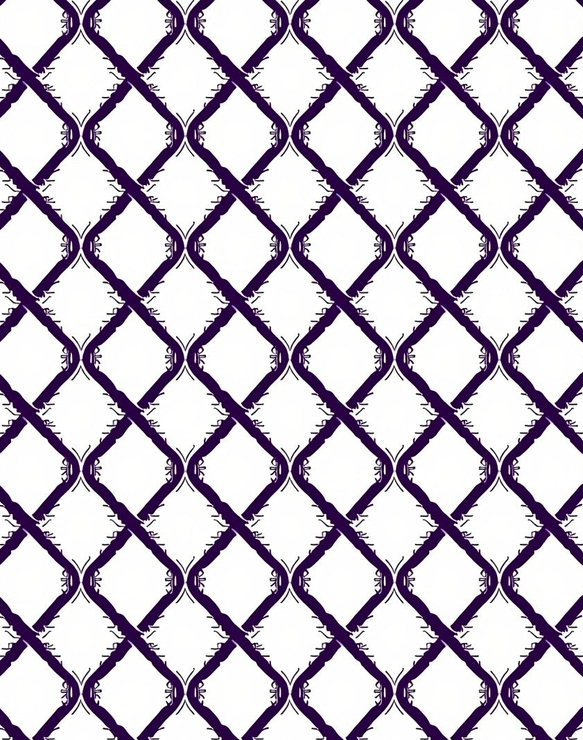 Chain Link Inspired Geometric Pattern Rug