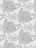 Abstract Swirls Graphic Print Rug