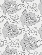 Abstract Swirls Graphic Print Rug