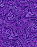 Vibrant Purple Swirl Striped Pattern Rug