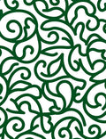 Emerald Swirl Floral Elegant Pattern Rug
