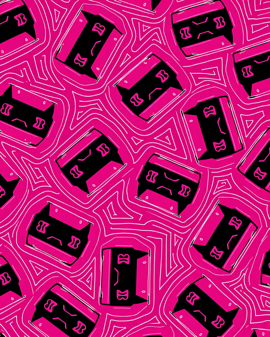 Pop Art Geometric Cat Patterndesign Rug