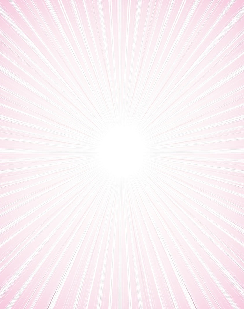 Radiant Lines Light Pink Burst Rug