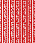 Crimson White Vertical Scroll Border Rug