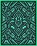Bold Geometric Tribal Pattern Rug