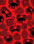 Gamer Skull Patterned Graphic Design Rug