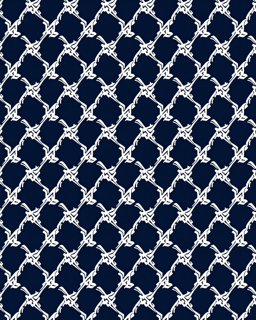 Ornate Lattice Abstract Pattern Rug
