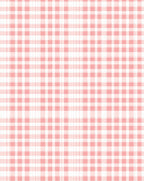 Pink Gingham Plaid Pattern Rug