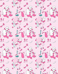 Playful Pink Blob Character Collection Rug