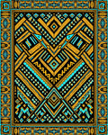 Bold Tribal Ethnic Geometric Design Rug