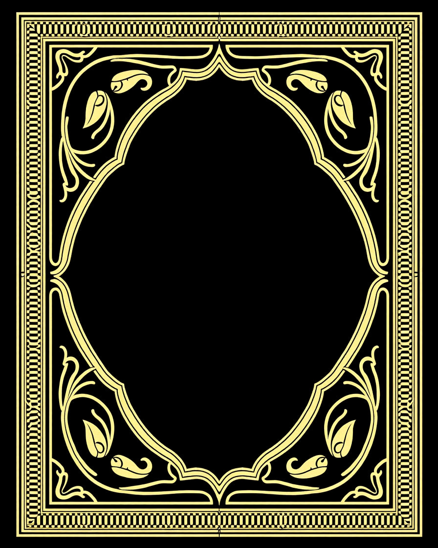 Golden Floral Archway Pattern Rug
