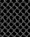 Abstract White Geometric Lattice Pattern Rug