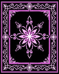 Ornate Floral Mandala Frame Design Rug