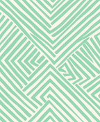 Mint Green Geometric Stripe Pattern Rug