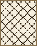 Classic Diamond Lattice Pattern Rug
