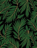 Green Leaf Pattern With 2 Tones Rug