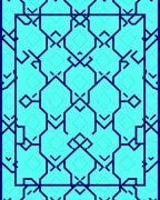 Geometric Interlocking Pattern Design Rug