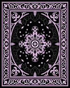 Ornate Floral Geometric Pattern Rug