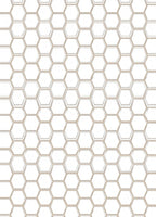 Modern Geometric Honeycomb Pattern Rug