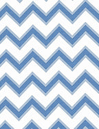 Classic Blue Chevron Pattern Rug
