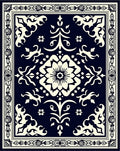 Classic Floral Medallion Symmetry Rug