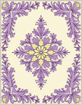 Elegant Floral Scrollwork Pattern Rug