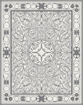 Ornate Floral Symmetry Pattern Rug
