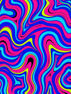 Vibrant Swirl Pattern Design Rug