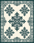 Ornate Floral Symmetry Rug