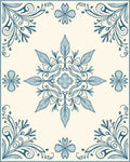 Classic Floral Swirls Cream Rug