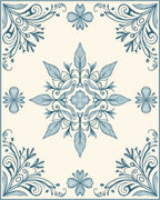 Classic Floral Swirls Cream Rug