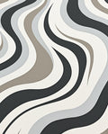 Abstract Swirl Neutral Color Rug