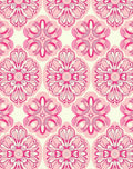 Pink Floral Medallion Pattern Rug