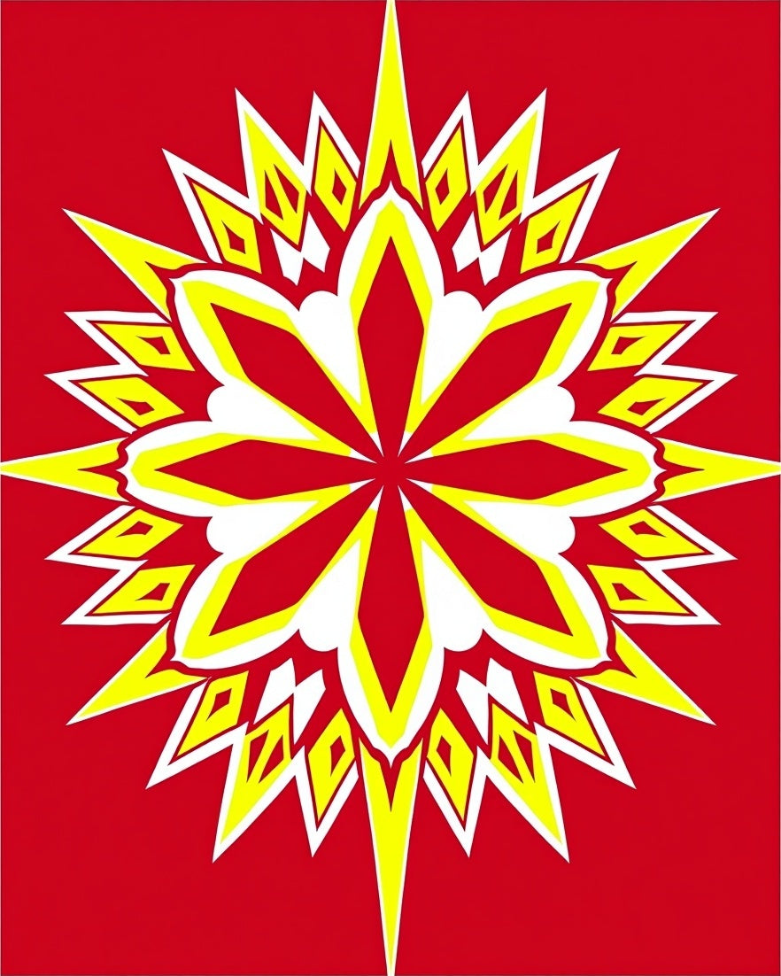 Bold Floral Yellow And White Design Rug