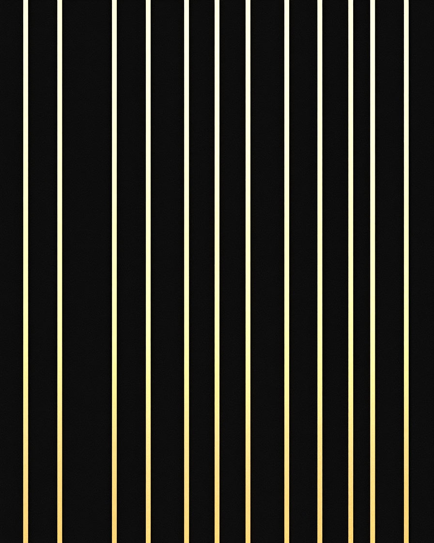 Minimalist Black Gold Stripes Rug