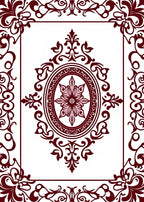 Elegant Floral Oval Medallion Designer Rug