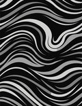 Modern Grays Stripe Whirling Pattern Rug