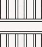 Monochrome Vertical Stripe Geometric Design Rug