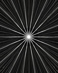 Radiant Burst Black White Graphic Rug