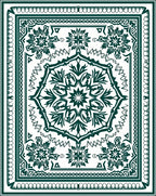 Intricate Floral Mandala Pattern Rug