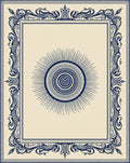 Sunburst Mandala With Ornate Border Rug