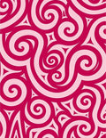 Crimson Swirling Pattern Design Rug