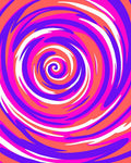 Vibrant Pink Purple Swirl Rug