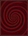 Crimson Swirl Abstract Pattern Rug