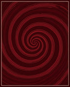 Crimson Swirl Abstract Pattern Rug