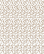 Brown Abstract Scribble Pattern Rug