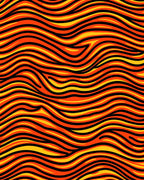 Bold Wavy Lines Pattern Rug